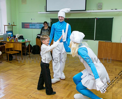 Смурфики в школе