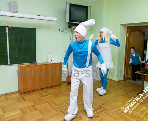 Смурфики в школе