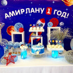 Кенди-бар и бумажный декор