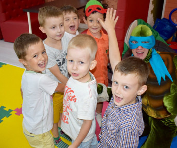 Черепашки ниндзя на празднике у Давида